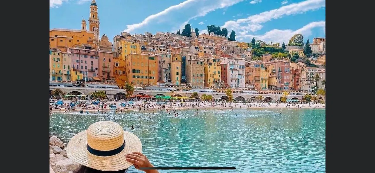 Menton Centre Vue Imprenable Sur Mer Et Jardin Bioves Apartment